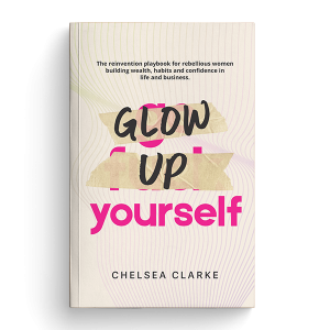business book - glowupyourself_book_chelseaclarke_release 600