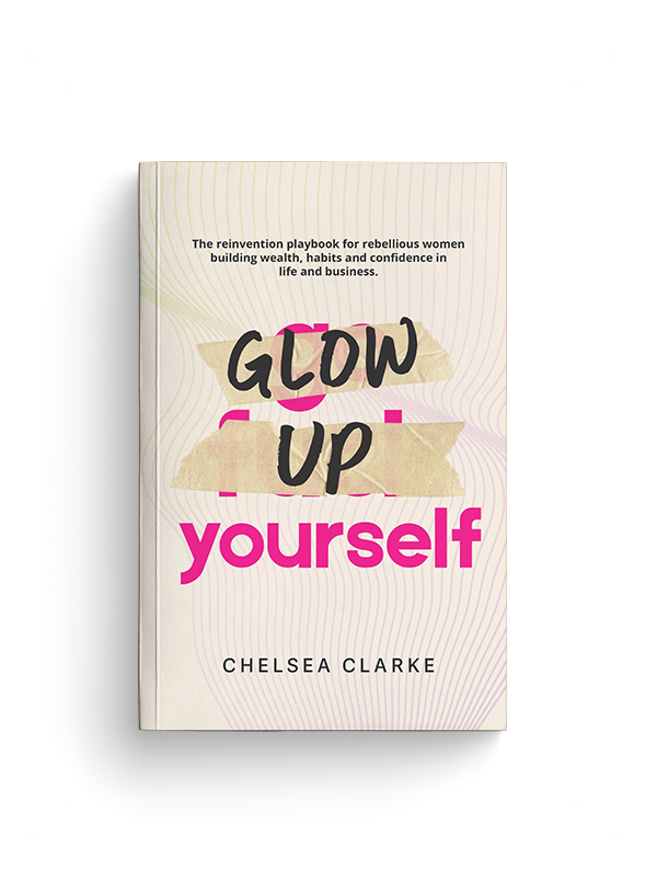 business book - glowupyourself_book_chelseaclarke_release 600